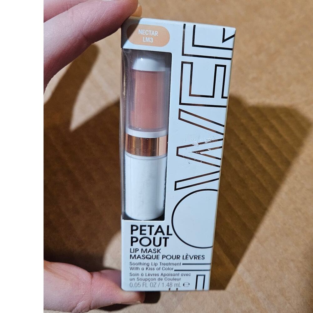 Flower Beauty Petal Pout Lip Mask NECTAR LM3 ~ Tinted Soothing Lip Treatment